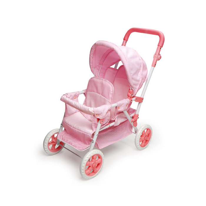 Badger Basket Folding Double FronttoBack Doll Stroller Wayfair